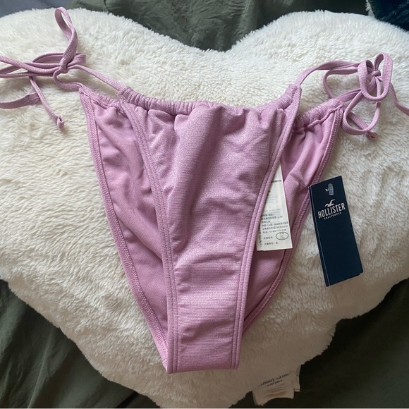 NWT Pink/lilac sparkly Hollister bikini set of 3! - Picture 4 of 6